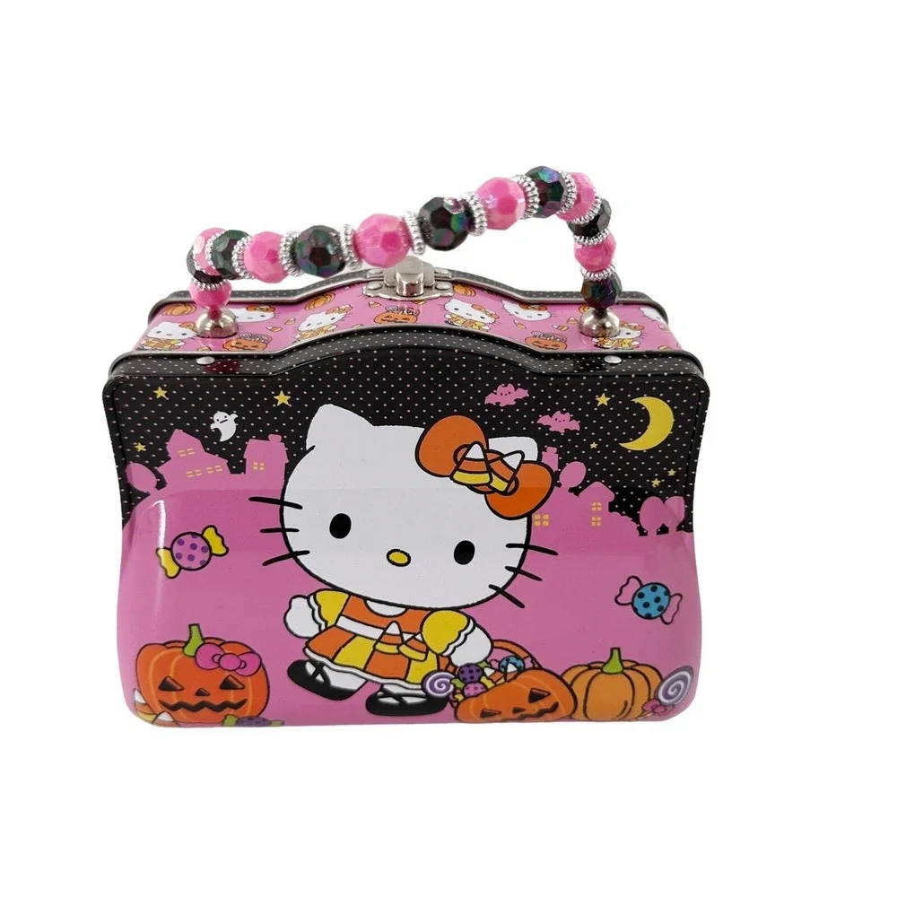 Hello Kitty Sanrio Halloween Candy Tin Lunchbox Exclusive Toy Treats Jewels b‎